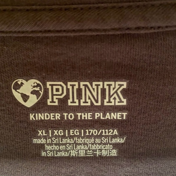 PINK Victoria's Secret Charcoal Long Sleeve Tee - Picture 3 of 3